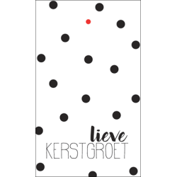 kadolabel lieve kerstgroet