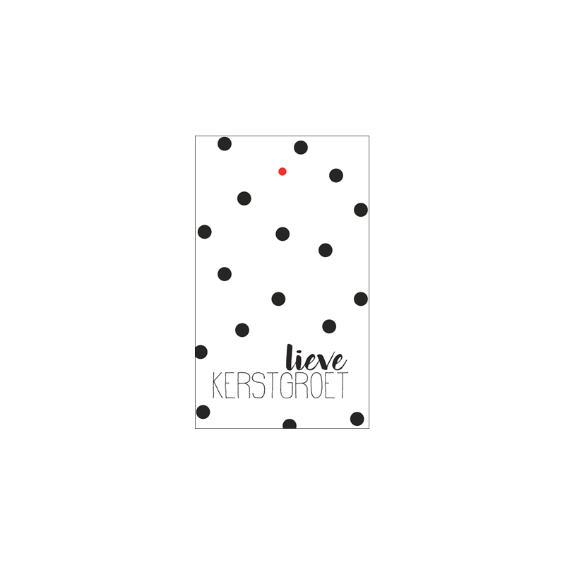 kadolabel lieve kerstgroet