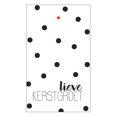 kadolabel lieve kerstgroet