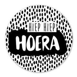 sticker hiep hiep hoera