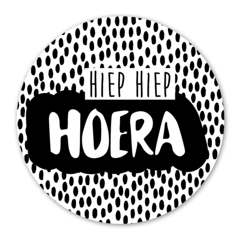sticker hiep hiep hoera