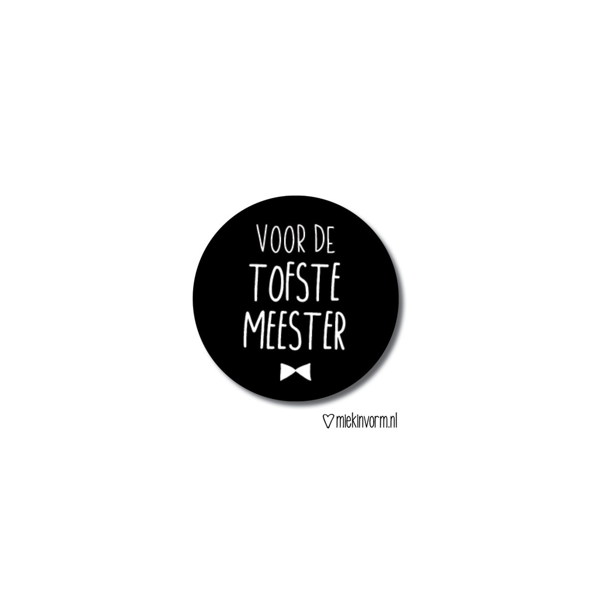 sticker tofste meester