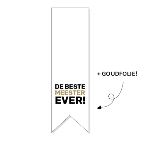 sticker vaantje meester