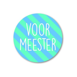 sticker meester