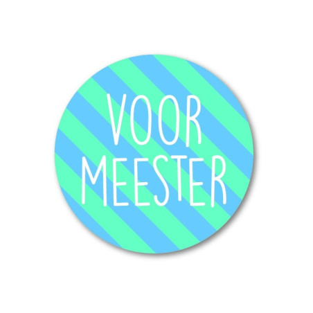 sticker meester