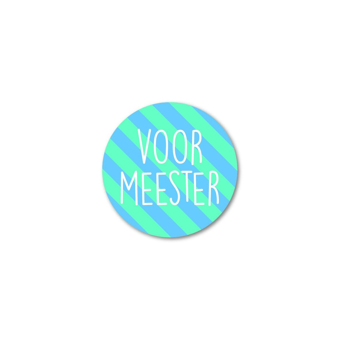 sticker meester