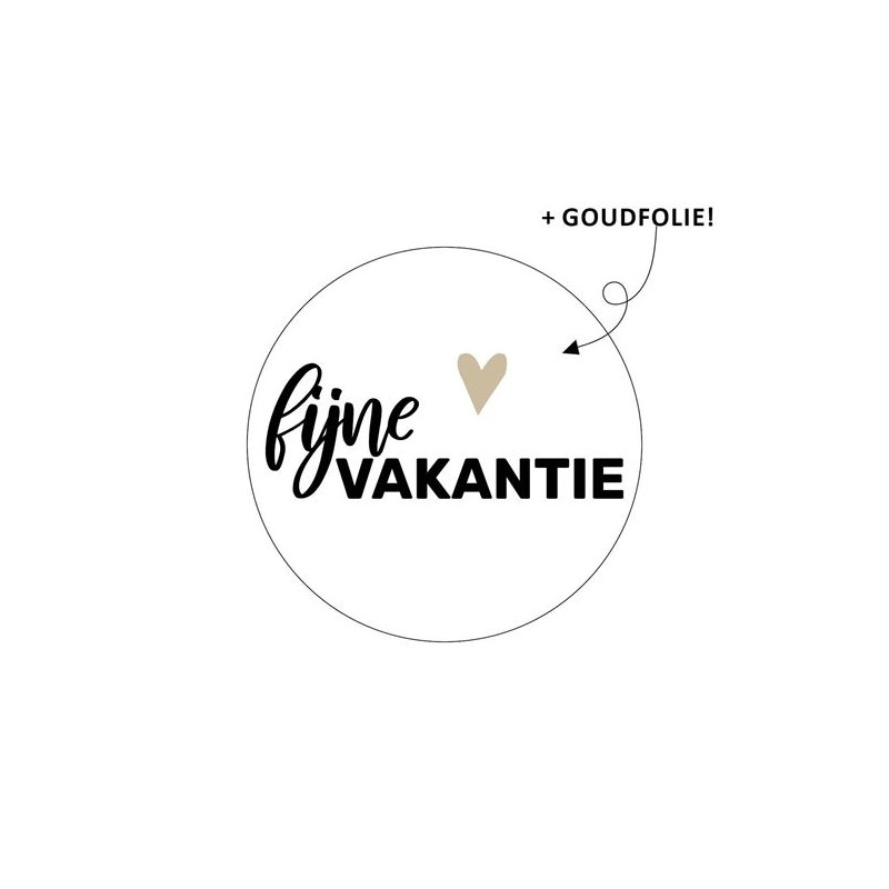 sticker fijne vakantie