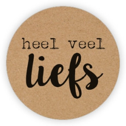 kraft sticker heel veel liefs