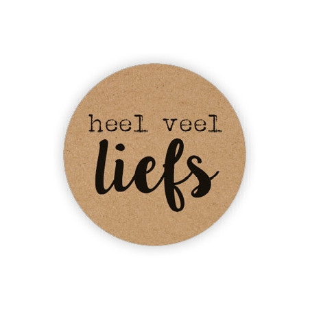 kraft sticker heel veel liefs