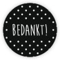 sticker bedankt stipjes
