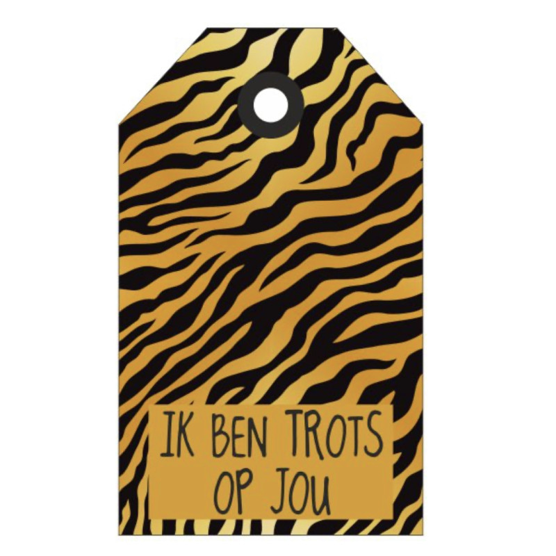 label tijger trots op jou