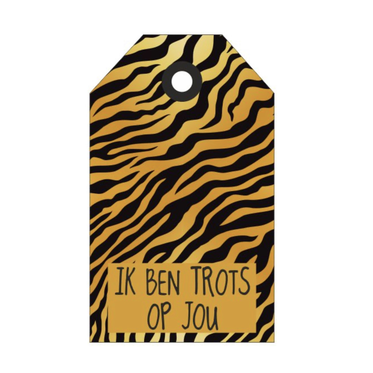 label tijger trots op jou