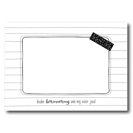 herinnering kaart
