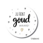 ronde stickers goud waard