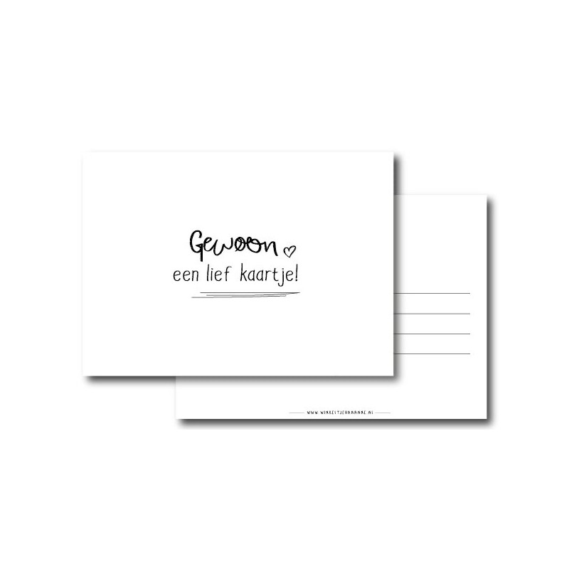 gewoon een lief kaartje