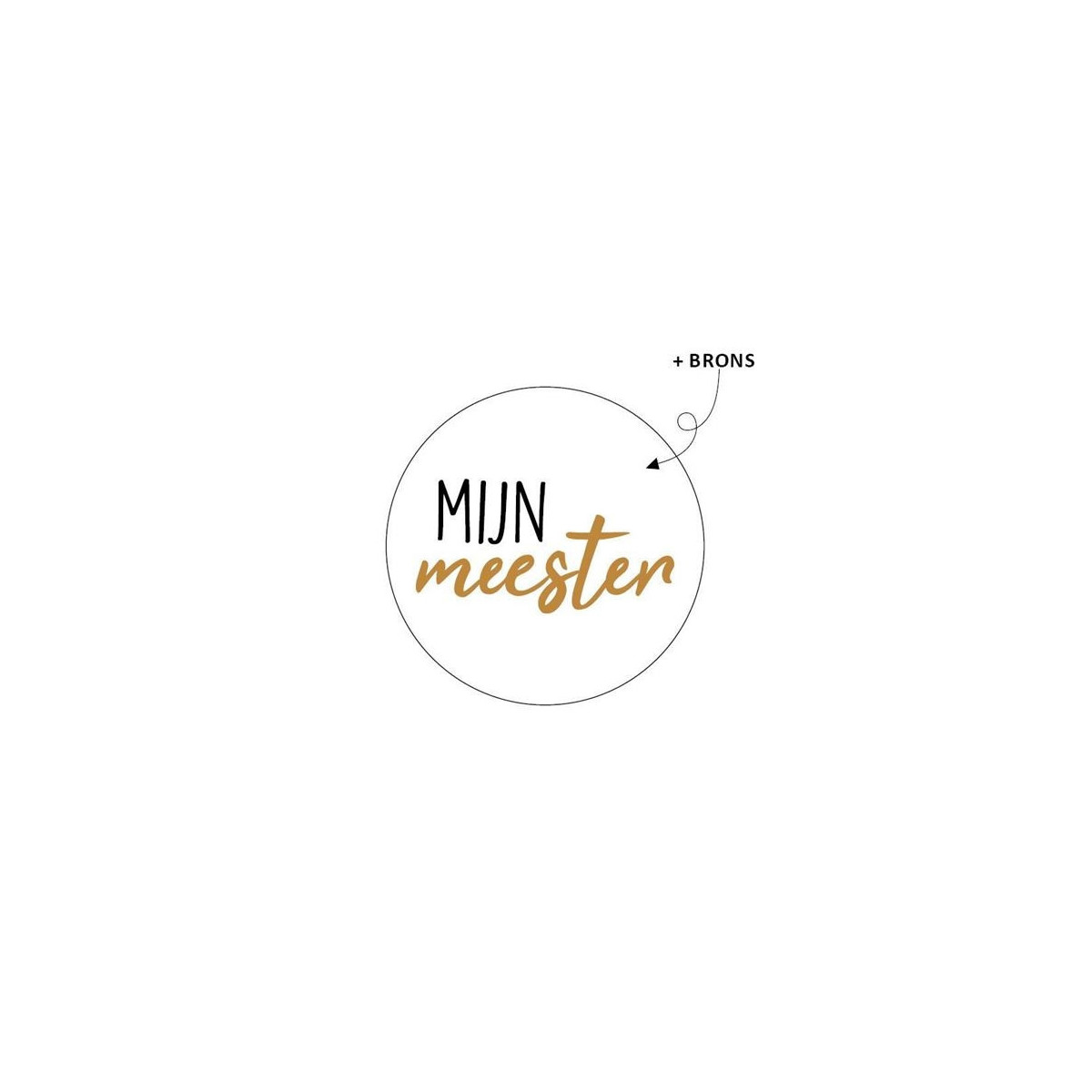 sticker mijn meester