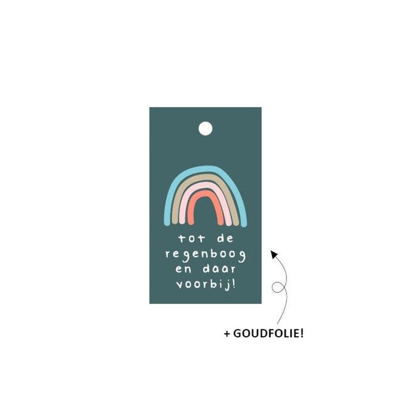 kadolabel tot de regenboog en daar voorbij