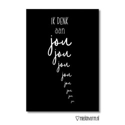 kaart ik denk aan jou jou jou