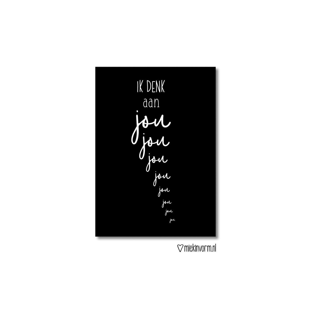 kaart ik denk aan jou jou jou