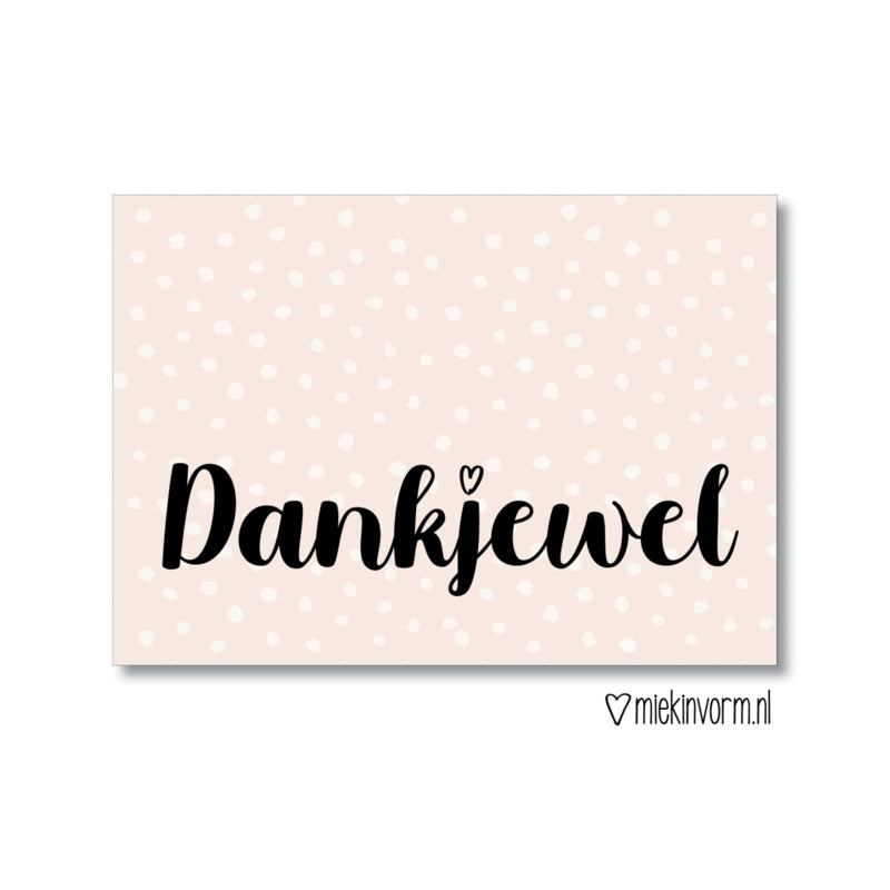 kaart dankjewel