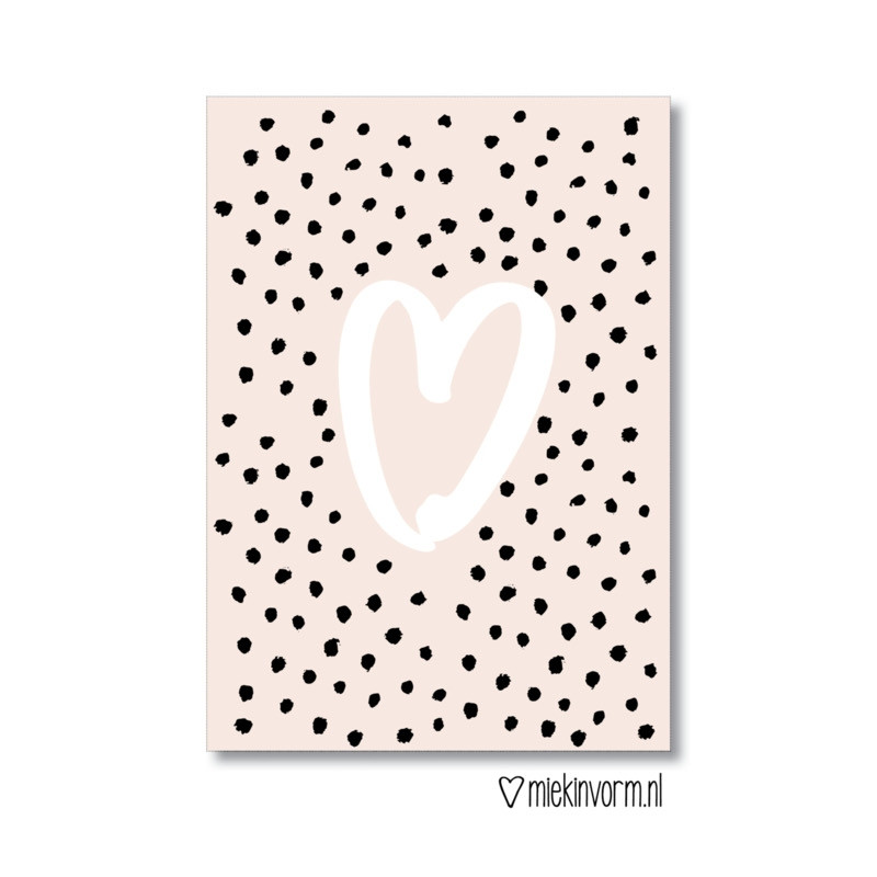 kaart hart stippen