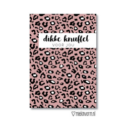 kaart dikke knuffel voor jou