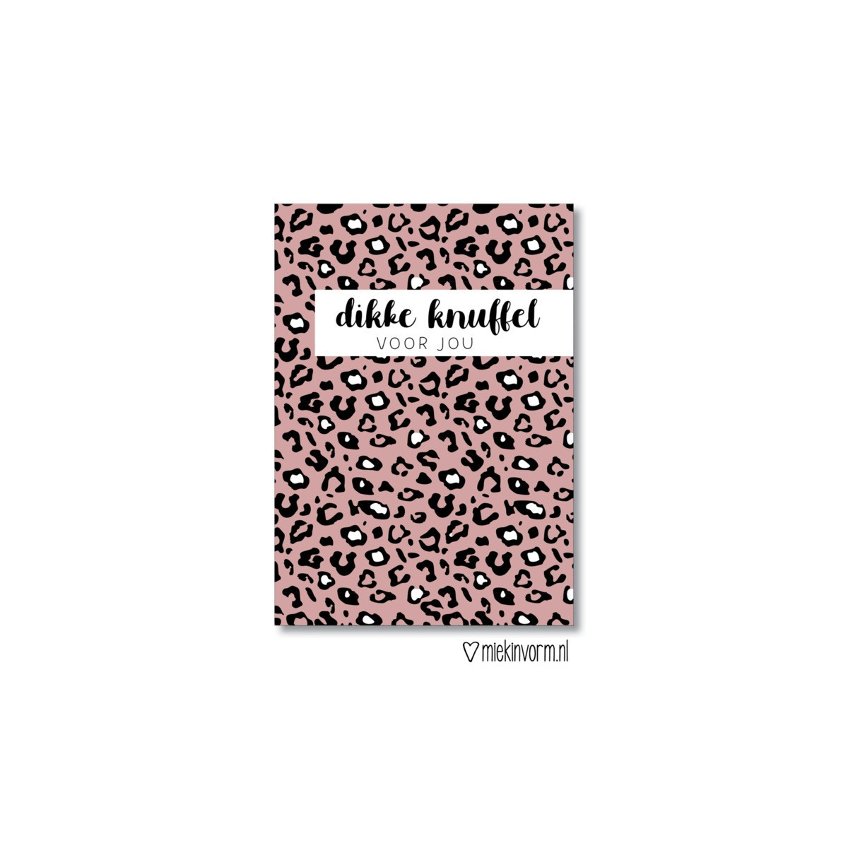 kaart dikke knuffel voor jou