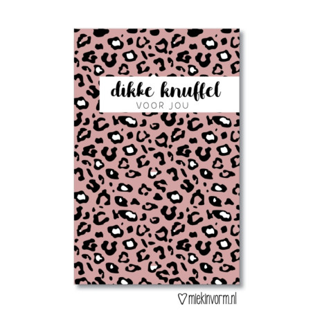 kadolabel dikke knuffel voor jou