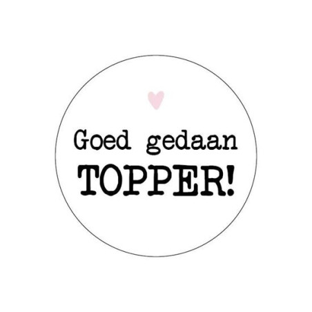 sticker goed gedaan topper