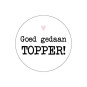 sticker goed gedaan topper