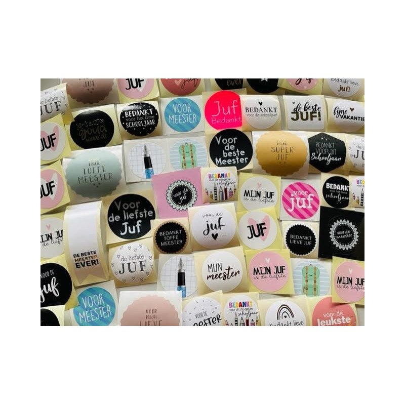 juf meester stickerpakket