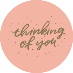 sticker thinking of you