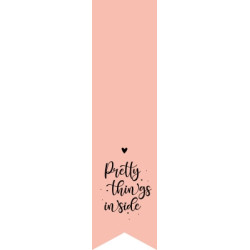 labelsticker pretty things inside roze