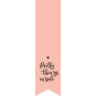 labelsticker pretty things inside roze