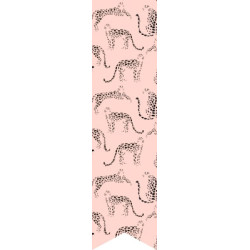 labelsticker leopard roze