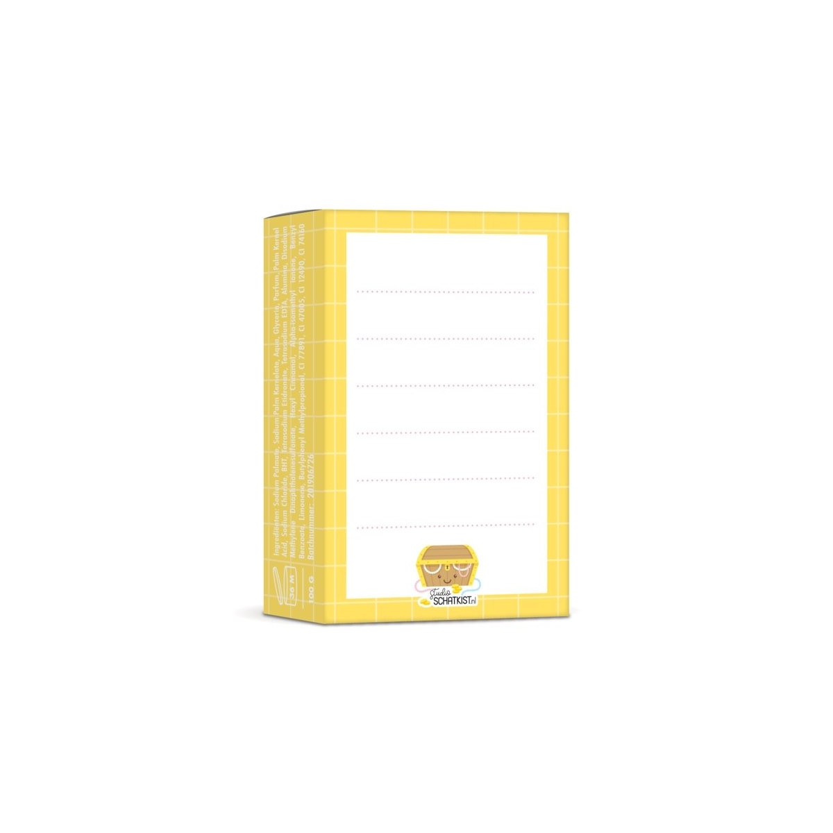 blok zeep het was geweldig geel