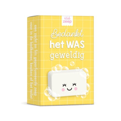 blok zeep het was geweldig geel