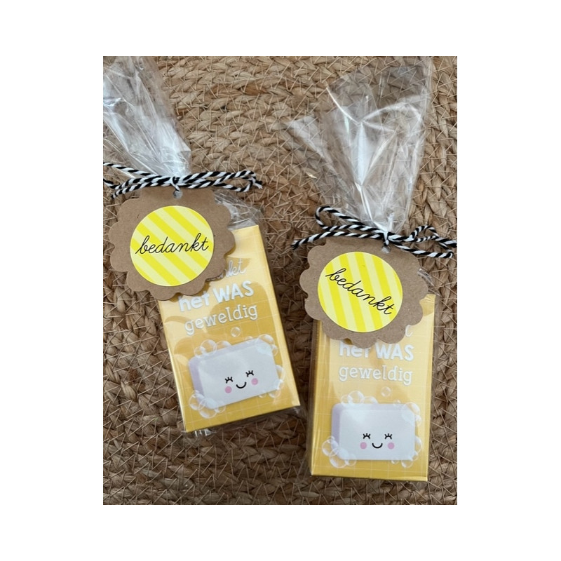 blok zeep het was geweldig geel