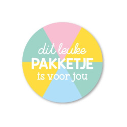 Stickerset 5 stickers Dit leuke pakketje is voor jou SS