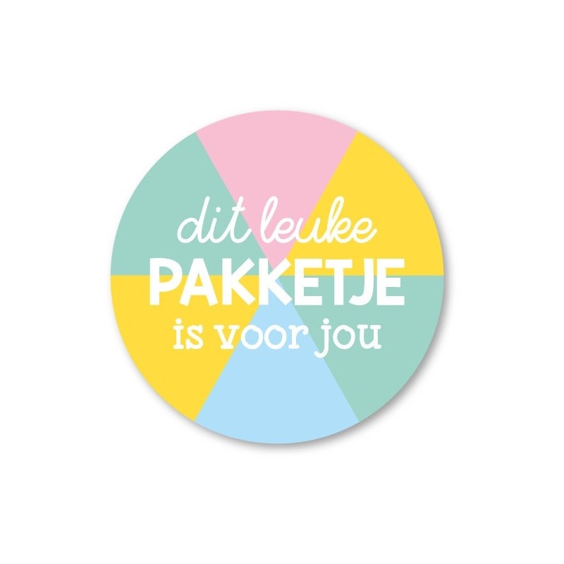 Stickerset 5 stickers Dit leuke pakketje is voor jou SS