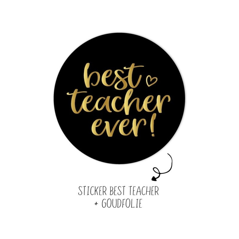 sticker best teacher ever