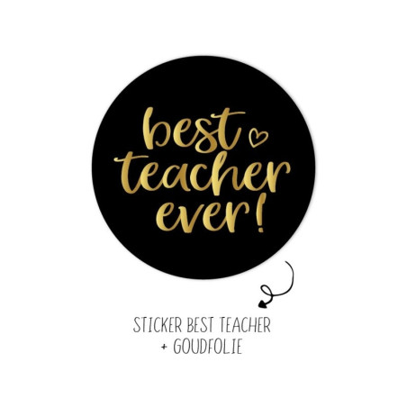 sticker best teacher ever