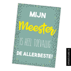 kaart mijn meester is heel toevallig de allerbeste
