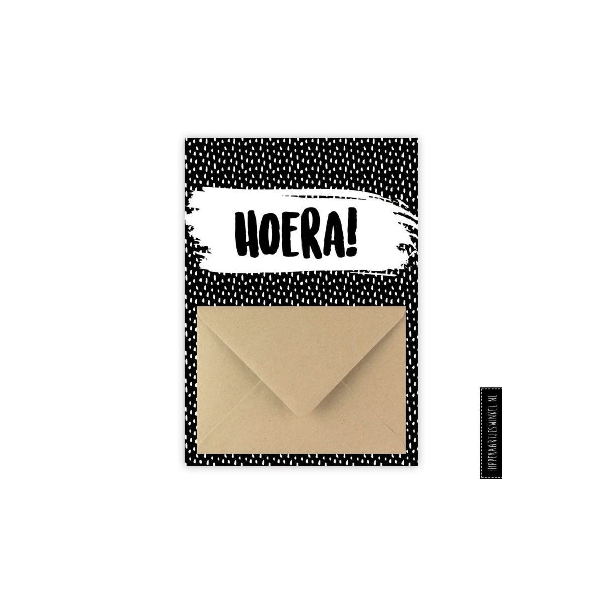 enveloppekaart hoera