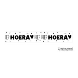 maskingtape hiep hiep hoera