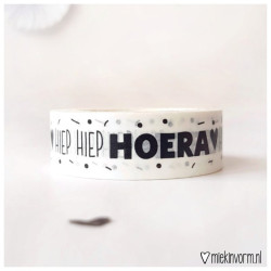 maskingtape hiep hiep hoera