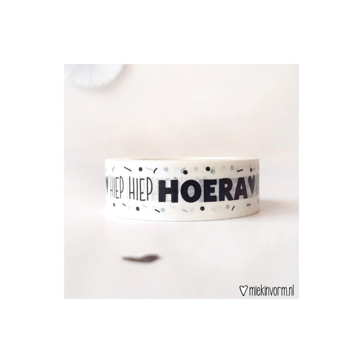 maskingtape hiep hiep hoera