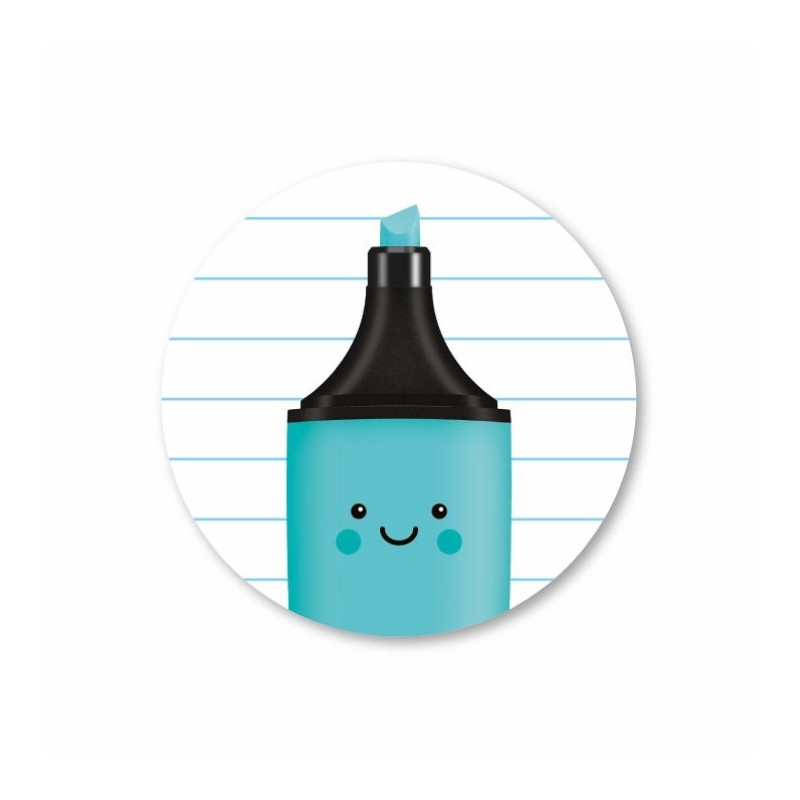 stickerset markeerstift blauw