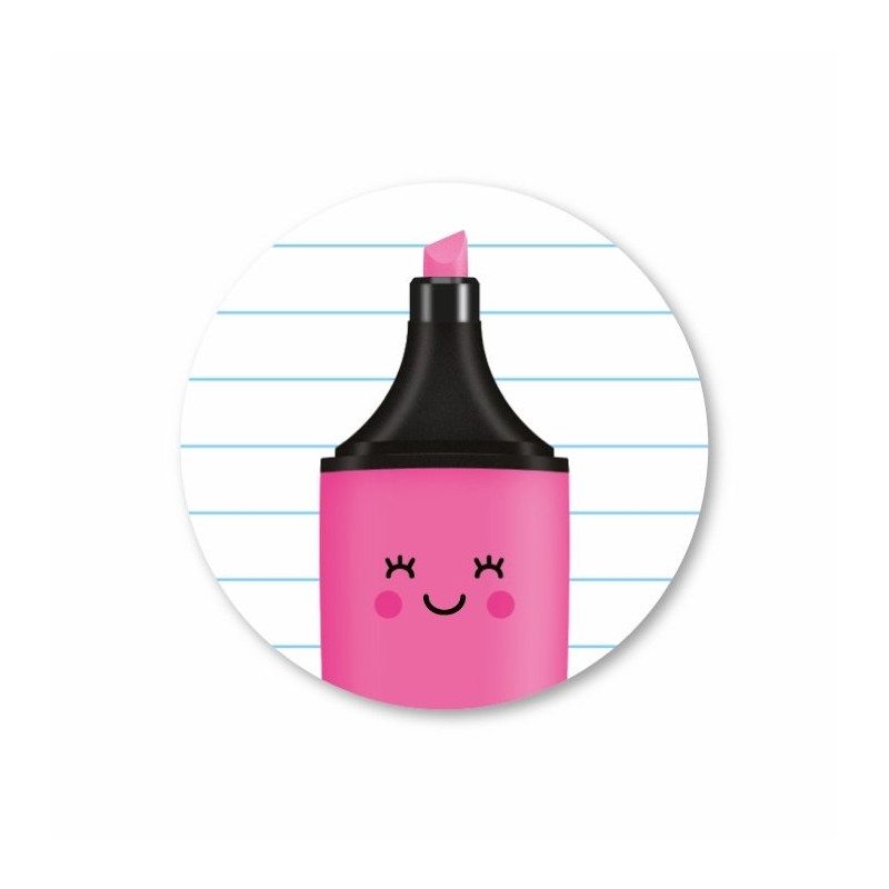 stickerset markeerstift roze