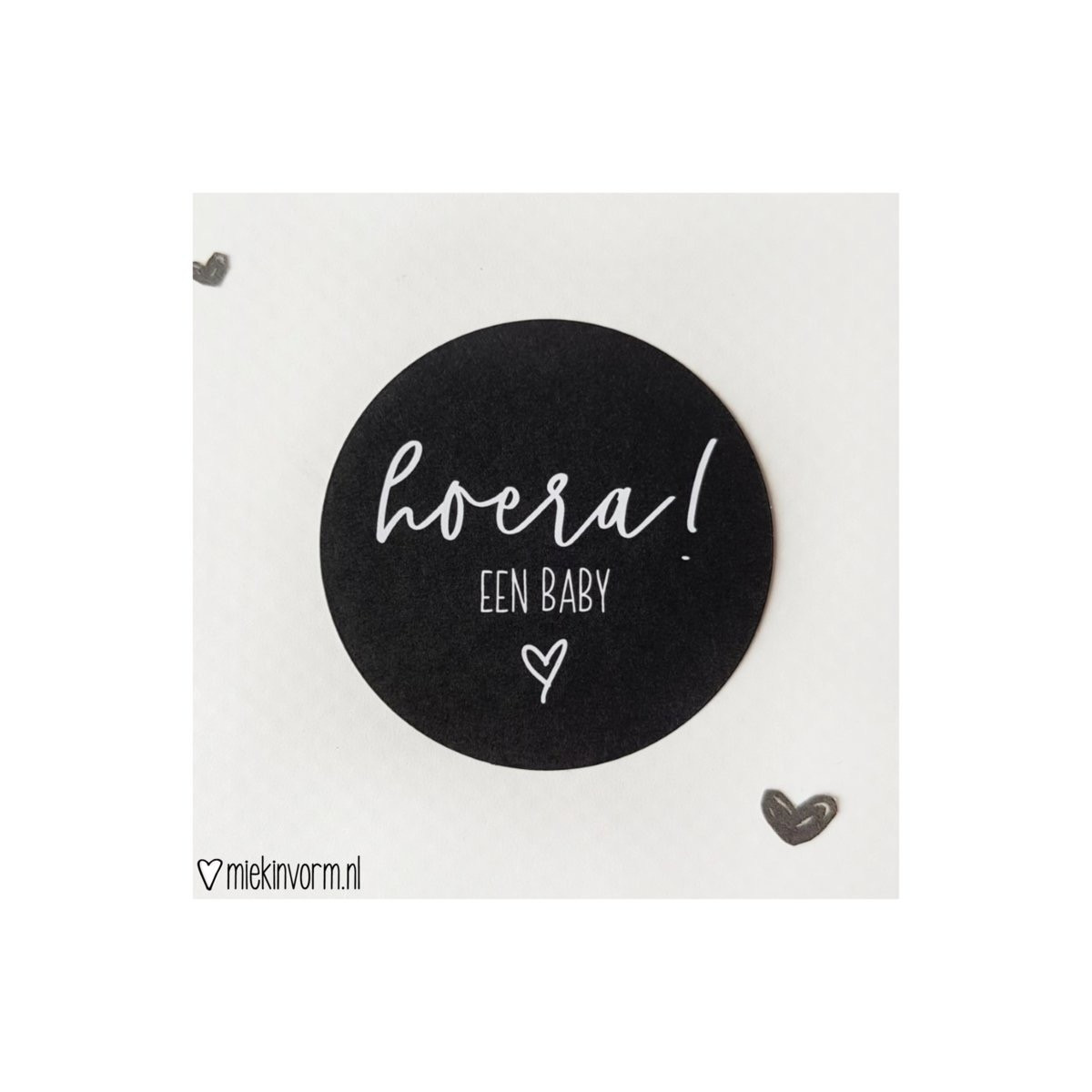 sticker hoera een baby